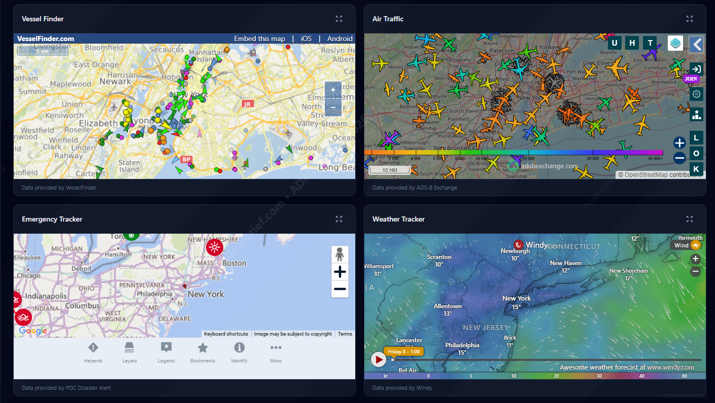 ShadowBrief interactive geopolitical maps